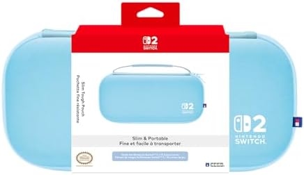 Amazon.com: Hori Slim Tough Pouch (Light Blue) for Nintendo Switch